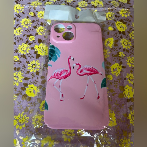 NWT 📱pink flamingo 🦩 IPhone 14 case - Picture 2 of 6
